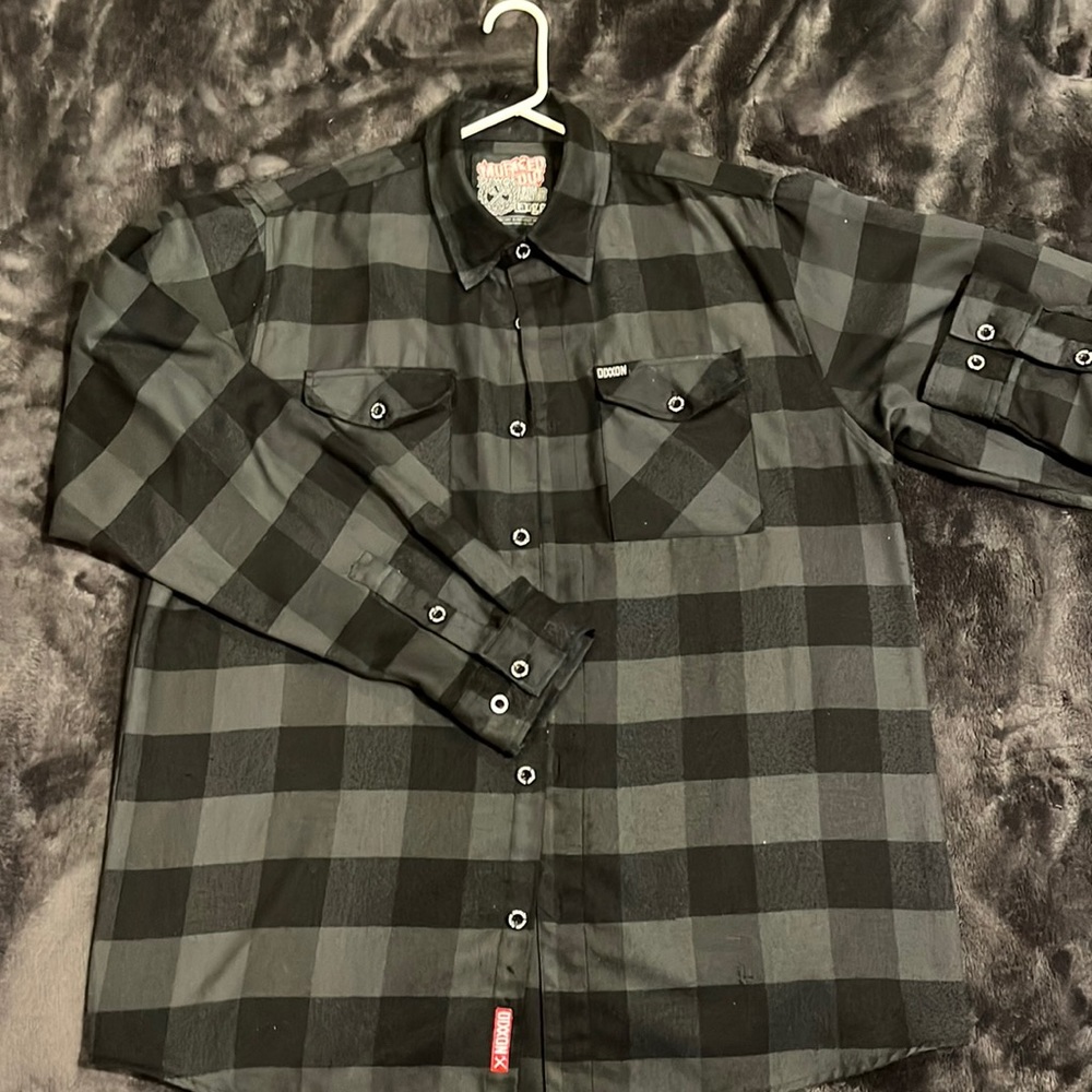 Mens Dixxon High Quality Flannel, Murked Out Series